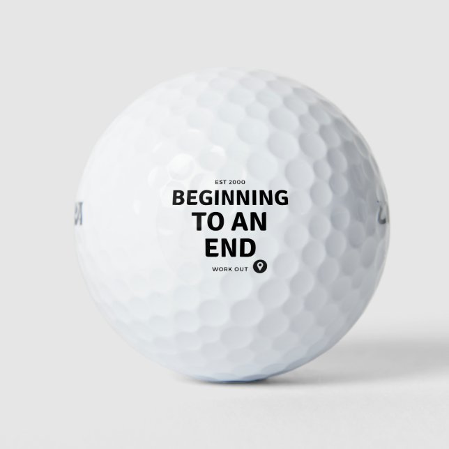 Pelotas De Golf El comienzo de un entrenamiento final (Anverso)