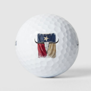 Pelotas De Golf El cráneo de toro de Longhorn está mal usado por l