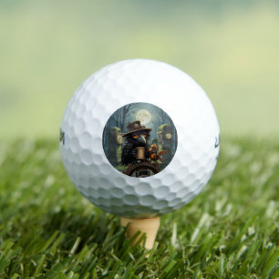Pelotas De Golf El cuervo impulsado por Café