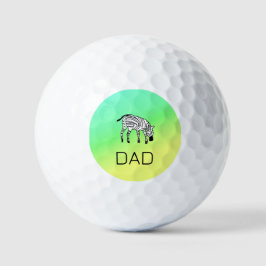 Pelotas De Golf El cumpleaños zebra keniano más bonito