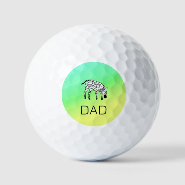 Pelotas De Golf El cumpleaños zebra keniano más bonito (Anverso)