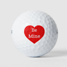 Pelotas De Golf El día de San Valentín Diversión Regalo Be Mine He