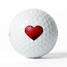 El día de San Valentín Golf Ball