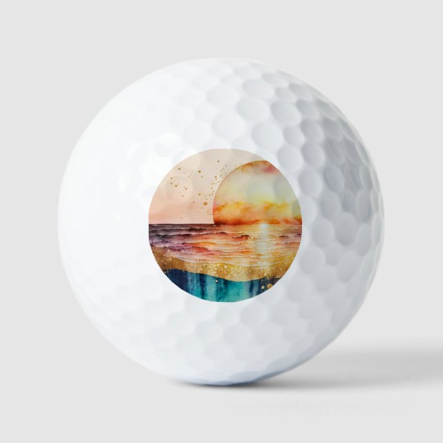 Pelotas De Golf El diseño de la serie acuática 3 (Anverso)