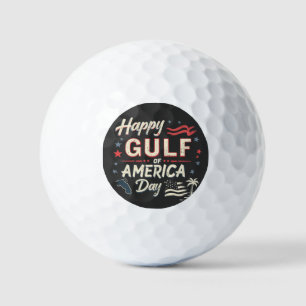 Pelotas De Golf El divertido patriótico del Golfo de Estados Unido