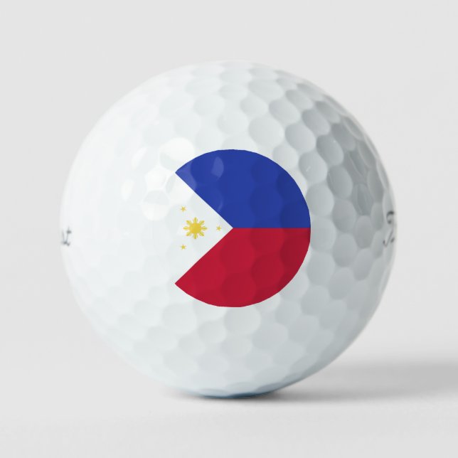 Pelotas De Golf El emblema de la bandera de Filipinas