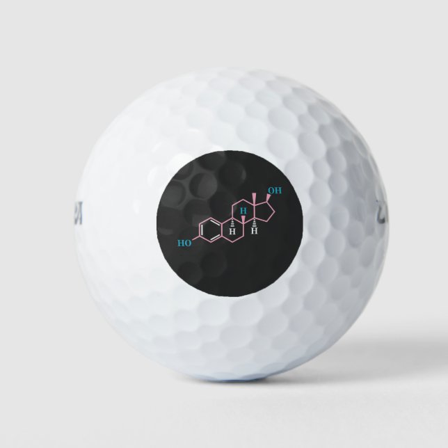 Pelotas De Golf El estrogen de los derechos del orgullo LGBT trans (Anverso)