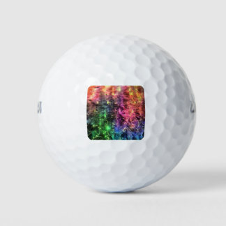 Pelotas De Golf El Fin Del Arte Abstracto Del Arcoiris