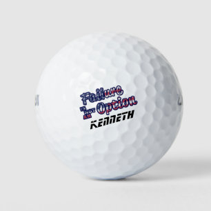 Pelotas De Golf El fracaso no es una opción en los colores estadou