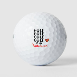 Pelotas De Golf El golf es mi San Valentín para el golf en El día 