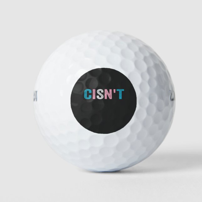 Pelotas De Golf El gracioso orgullo transgénero no tiene bandera t (Anverso)