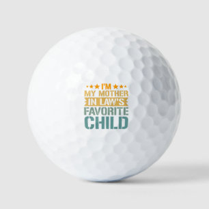 Pelotas De Golf El hijo favorito de mi suegra, divertida familia