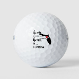 Pelotas De Golf El hogar de Florida es donde está el corazón