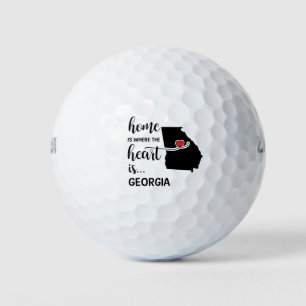 Pelotas De Golf El hogar de Georgia es donde está el corazón