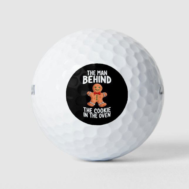 Pelotas De Golf El Hombre Detrás De La Galleta En Los Navidades De (Anverso)