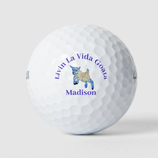 Pelotas De Golf El humor animal de Goat es divertido (Anverso)