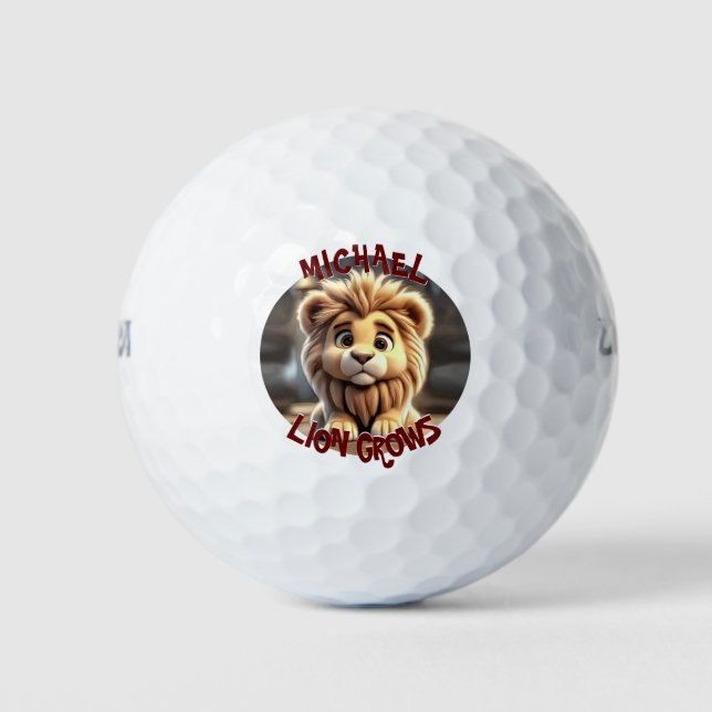 Pelotas De Golf El león crece (Anverso)