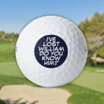 Pelotas De Golf El libro de cómics de Navy Blue personalizado perd<br><div class="desc">¡No vuelvas a mezclar las bolas! Personalice el nombre para crear unas bolas de golf únicas diseñadas para poner un latido,  un zap,  un zap en el juego de cualquiera. Diseñado por Thisisnotme©</div>