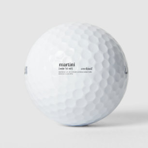 Pelotas De Golf El Martini, los cócteles más elegantes de todos.