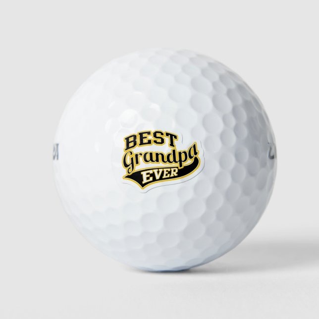 Pelotas De Golf El mejor abuelo jamás (Anverso)
