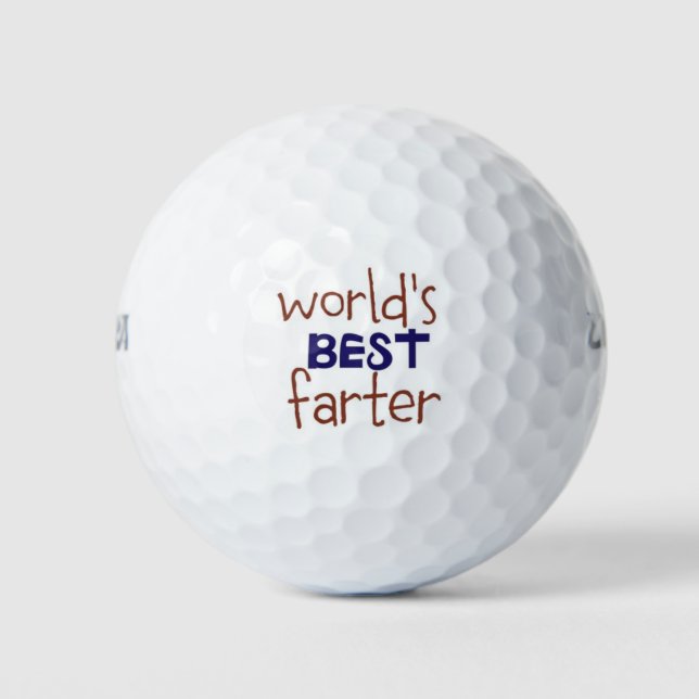 Pelotas De Golf El mejor farter del mundo (Anverso)