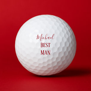 Pelotas De Golf El mejor hombre del Boda verde