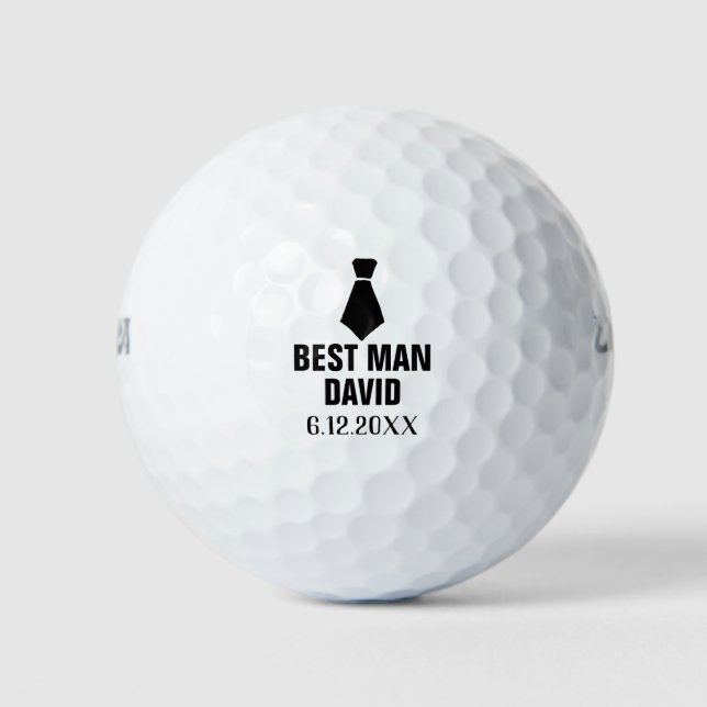Pelotas De Golf El mejor hombre engaña a los hombres regalo fiesta (Anverso)