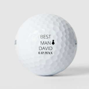 Pelotas De Golf El mejor hombre prepara fiesta de regalos para hom