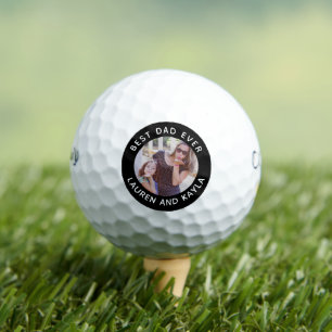 Pelotas De Golf El mejor padre de la foto moderna de Golfer cumple