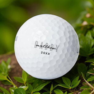 Pelotas De Golf El mejor papá de la época moderna elegante, simple