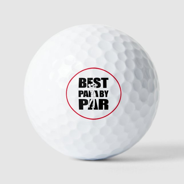 Pelotas De Golf El mejor Papa del golf de Par (Anverso)