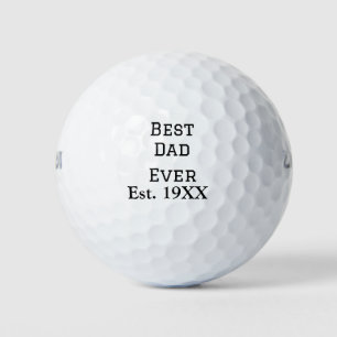 Pelotas De Golf El mejor papá jamás se presentó. Añadir el nombre 