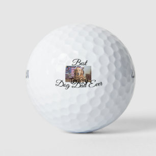 Pelotas De Golf El mejor perro papá jamás añada el nombre del masc