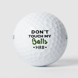 Pelotas De Golf El monograma del club de golf de Novedad divertida