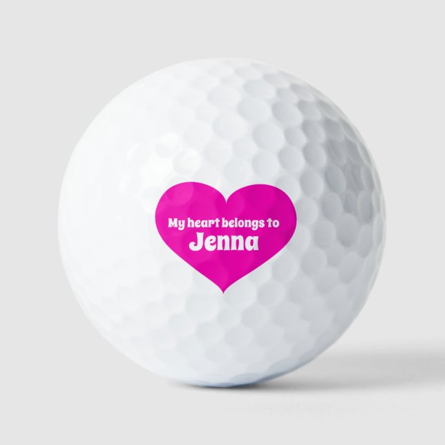 Pelotas De Golf El nombre de golf "pink heart" pertenece a las pel (Anverso)