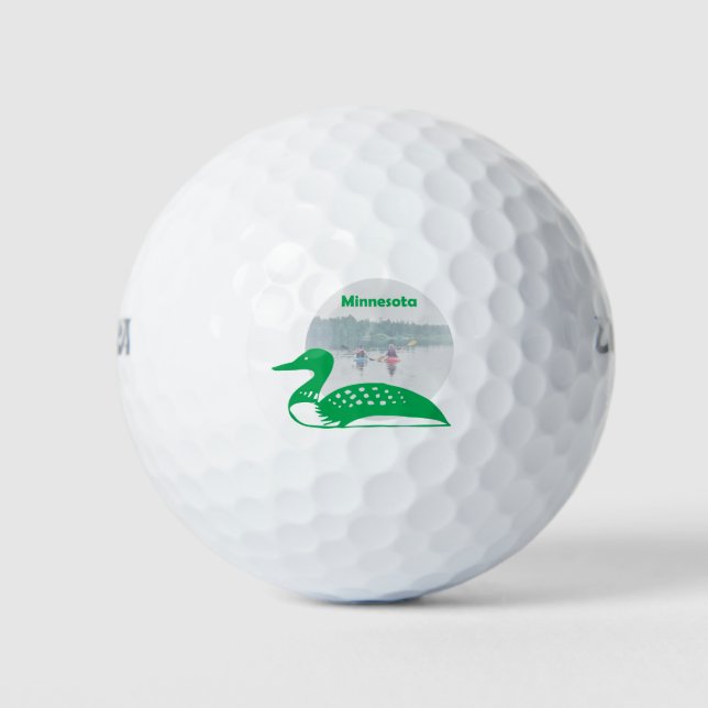 Pelotas De Golf ¡El pájaro del estado de Minnesota, el globo! (Anverso)