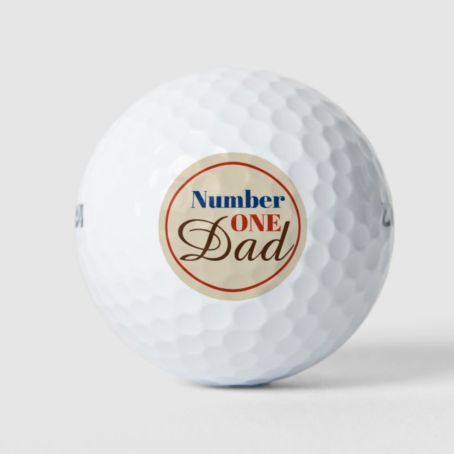 Pelotas De Golf El Papá Número Uno (Anverso)