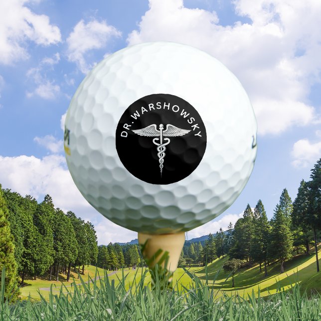 Pelotas De Golf El personal médico de serpiente de Caduceus obsequ (Subido por el creador)