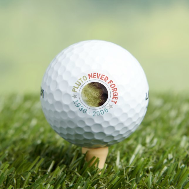 Pelotas De Golf El Plutón nunca olvida 1930-2006 el retro del plan (Camiseta in situ)