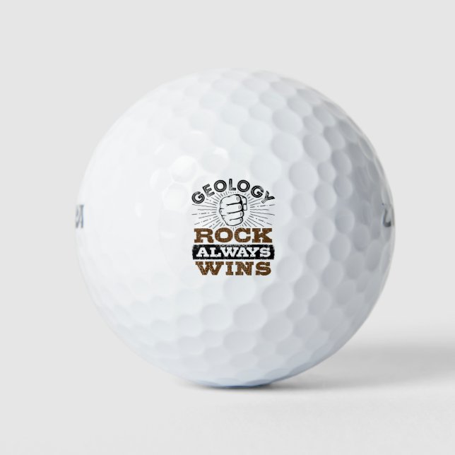 Pelotas De Golf El rock geológico siempre gana (Anverso)