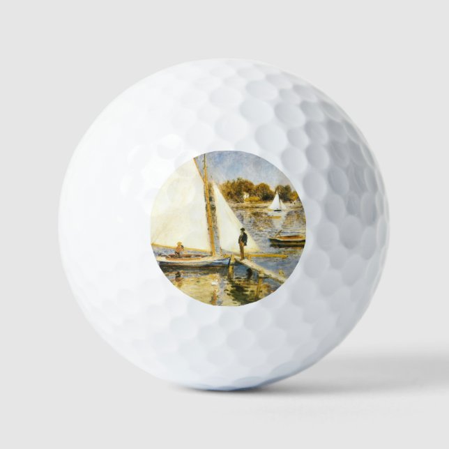 Pelotas De Golf El Sena de Argenteuil Auguste Renoir (Anverso)