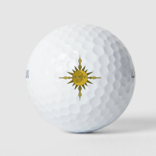 Pelotas De Golf El sol y la luna