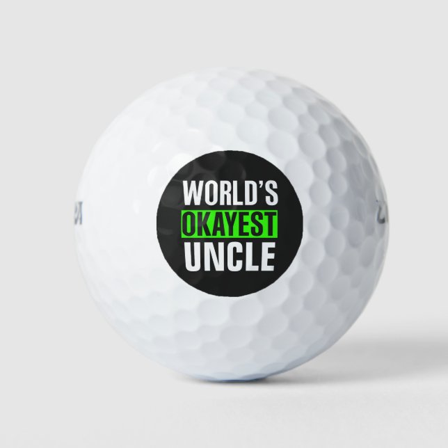 Pelotas De Golf El tío más Okayest del mundo (Anverso)