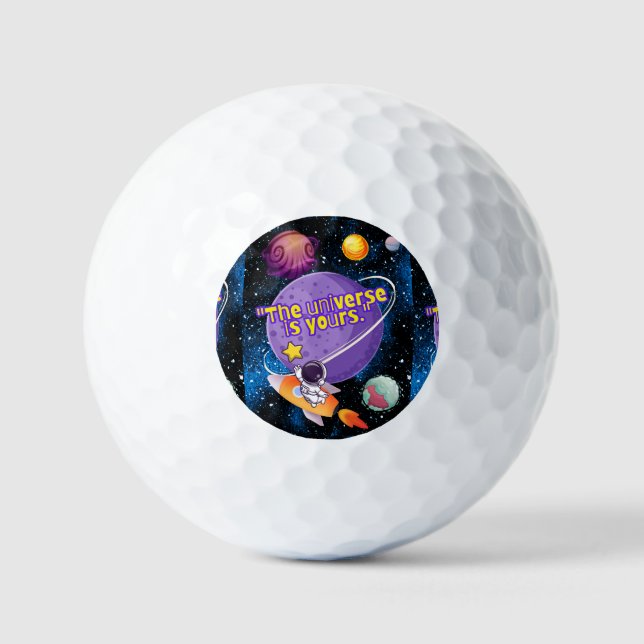 PELOTAS DE GOLF EL UNIVERSO ES TUYO (Anverso)