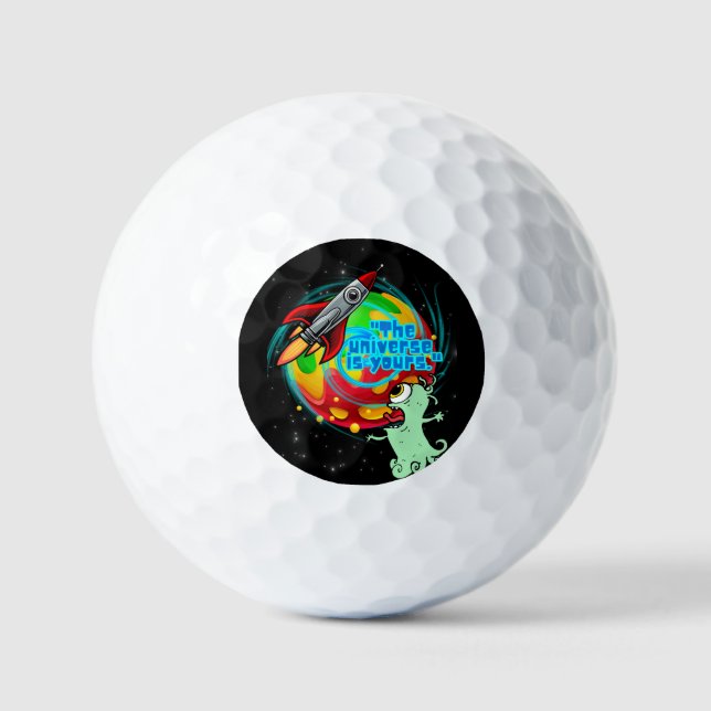 PELOTAS DE GOLF EL UNIVERSO ES TUYO (Anverso)