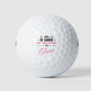 Pelotas De Golf Elaine Por Supuesto Que Soy Un Nombre Increíble
