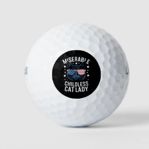 Pelotas De Golf Elección 2024 Señora sin hijos Gato Feminista Vota