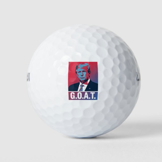 Pelotas De Golf Elecciones de Trump GOAT 2024 (Anverso)
