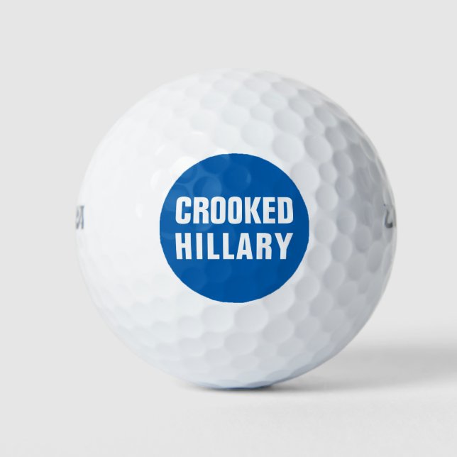 Pelotas De Golf Elecciones fraudulentas en Hillary 2016 (Anverso)
