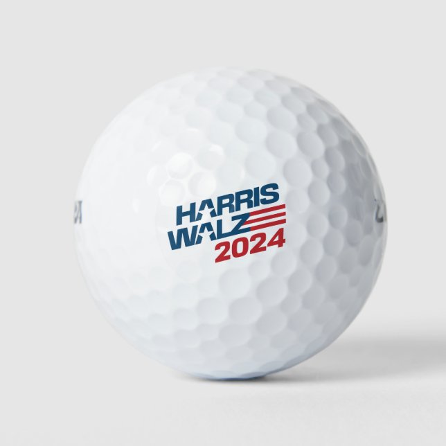 Pelotas De Golf Elecciones Harris Walz 2024 (Anverso)